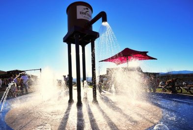 Aquatix by Landscape Structures splash pad water tower